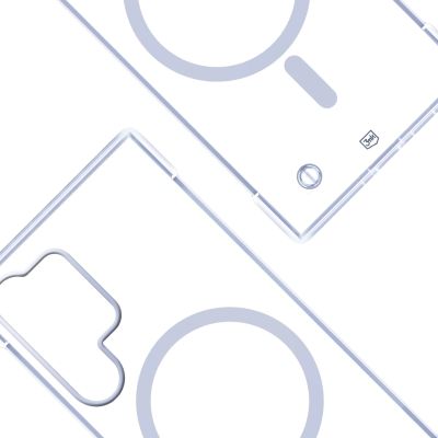 4. 3mk Just20g MagCase for Samsung Galaxy S25 Ultra - Transparent