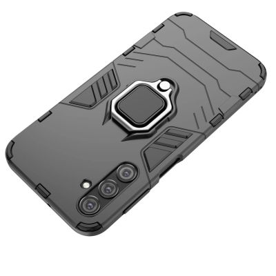 8. Ring Armor case for Samsung Galaxy A24 4G armored cover magnetic holder ring black