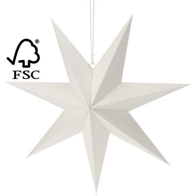 2. DECORATIVE HANGING PAPER STAR 60CM WHITE
