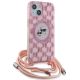 3. Karl Lagerfeld IML Crossbody Monogram Karl & Choupette Head MagSafe case for iPhone 15 / 14 / 13 - pink