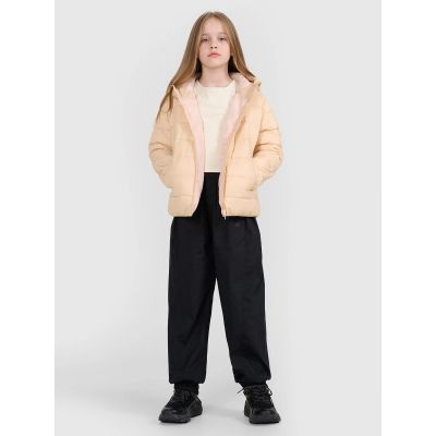 7. Girls' down jacket with synthetic filling 4F 4FJRAW25TDJAF0816-83S