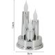 5. 14CM LED CANDLE ON A ROUND BASE