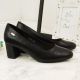 38. Sergio Leone W SK314A black decorative block heel pumps