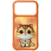 Nimmy Big Eyed Pet 2.0 Cat case for iPhone 17 Pro - orange