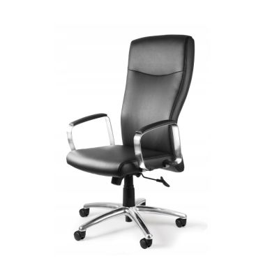 3. Adella C239 office chair, natural leather, HL-4, black