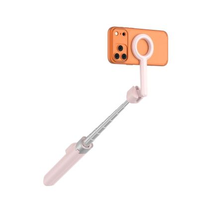 5. Tech-Protect L10S Bluetooth Selfie Stick - Pink Gray