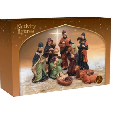 6. NATIVITY FIGURES 9 PCS 8 CM