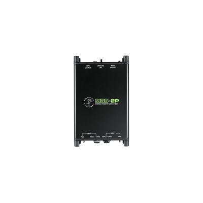 2. Mackie MDB-2P Passive Direct Box for Bass, Digital Piano, Guitar, Synthesizer, Black, 20-20000 Hz, 140000 Ohm, 0.002%