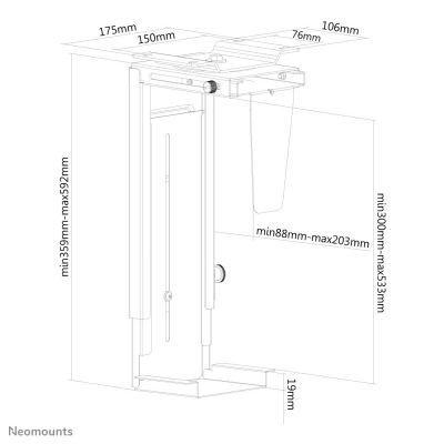 16. Neomounts by Newstar Select NM-CPU100 Computer Mount