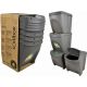 3. GARBAGE BINS 25 L SORTIBOX SET 4 PCS GREY STONE