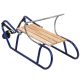 6. TOMEK Metal Sled with Backrest, Blue