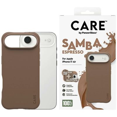 CARE by PanzerGlass Fashionable Samba MagSafe Case for iPhone Air - Brown