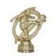 3. Gold plastic figurine - football player