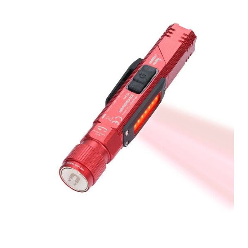 4. TROIKA ECO KNICKLICHT Red Hand flashlight + Headband flashlight COB LED