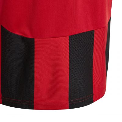 4. adidas Striped 24 Kids T-Shirt Red and Black IW2131