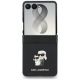 2. Karl Lagerfeld Karl&Choupette Saffiano Pins Case for Samsung Galaxy Z Flip 8 - Black