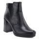 6. Women's ankle boots with a block heel and platform, insulated, black, M.Daszyński AF125B-1