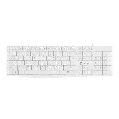 NATEC NAUTILUS US SLIM KEYBOARD WHITE NKL-1951