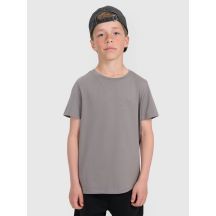 Boy's regular plain T-shirt 4F 4FJRAW25TTSHM3260-22S