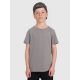 Boy's regular plain T-shirt 4F 4FJRAW25TTSHM3260-22S