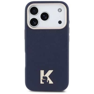 3. Karl Lagerfeld Karl Head Logo MagSafe Case for iPhone 17 Pro Max - Blue