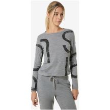 SUPER.NATURAL W CAPITAL LOGO LS Long-Sleeve Top Grey