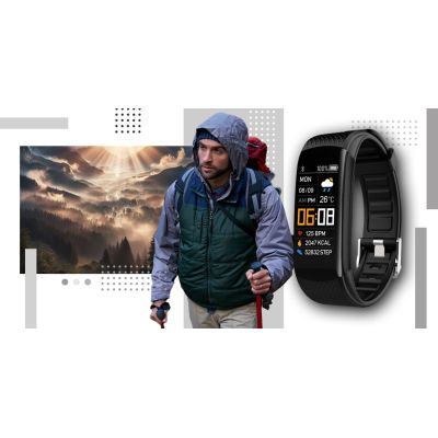 10. Smartwatch GIEWONT Black and White 2 Straps GW200-2