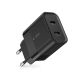 6. Tech-Protect C20W charger 2x USB-C PD 20W - black