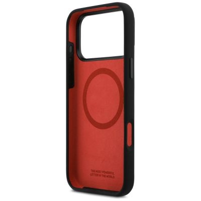 7. BMW M Silicon Tricolor Line MagSafe Case for iPhone 17 Pro Max - Black