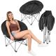 2. TRIP FOLDING CHAIR 83x80x40CM BLACK