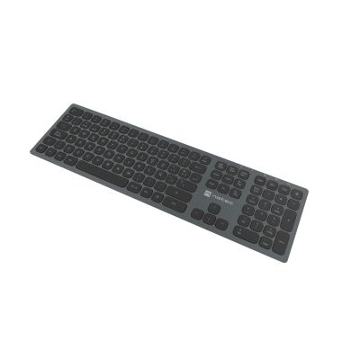 2. NATEC NKL-1830 Universal RF Wireless + Bluetooth QWERTY Keyboard Spanish Black, Gray