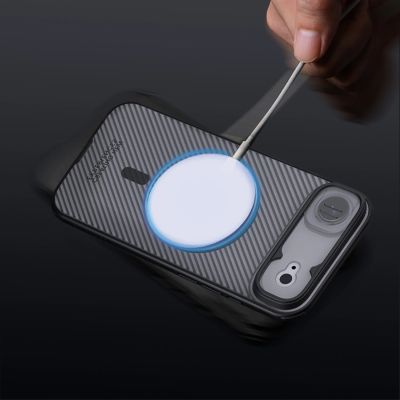 15. Nillkin CamShield Pro MagSafe Compatible Case for iPhone 17 Air - Transparent Black