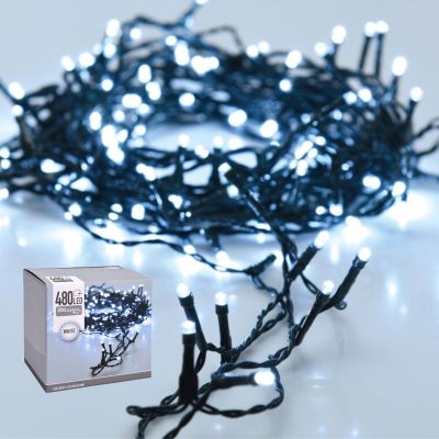 7. CHRISTMAS TREE LIGHTS LIGHT CHAIN 480 LED COOL WHITE