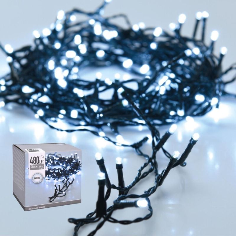 7. CHRISTMAS TREE LIGHTS LIGHT CHAIN 480 LED COOL WHITE