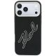 3. Karl Lagerfeld Smooth Big Resin Signature Logo Case for iPhone 18 Pro Max / 17 Pro Max - Black