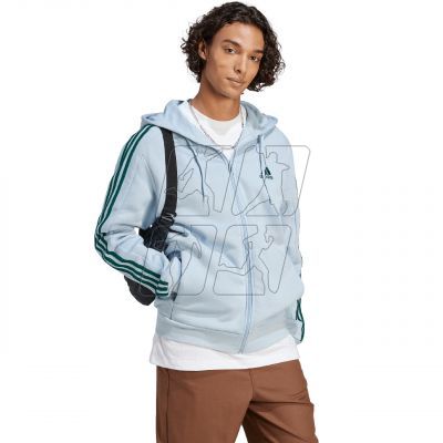 4. adidas Essentials Fleece 3-Stripes Full-Zip M sweatshirt IJ8932