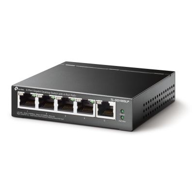 6. TP-Link TL-SG1005LP Network Link Unmanaged Gigabit Ethernet (10/100/1000) PoE Support Black