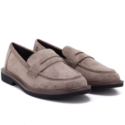 4. Women's suede lords shoes beige Vinceza 62335