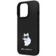 6. Karl Lagerfeld KLHCP13LSMHCNPK case for iPhone 13 Pro / 13 - black Silicone C Metal Pin