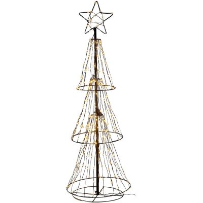 5. DECORATIVE CHRISTMAS TREE 310 LED WARM WHITE 150 CM LUCA
