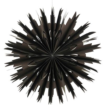 2. SNOWFLAKE HANGING PAPER DECORATION Ø 50 CM MICA – BLACK