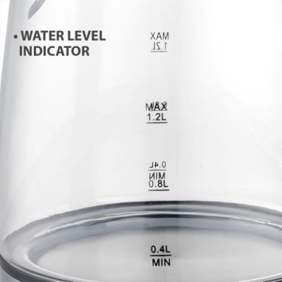 3. Electric glass kettle 1630W MR-062-BLACK MAESTRO