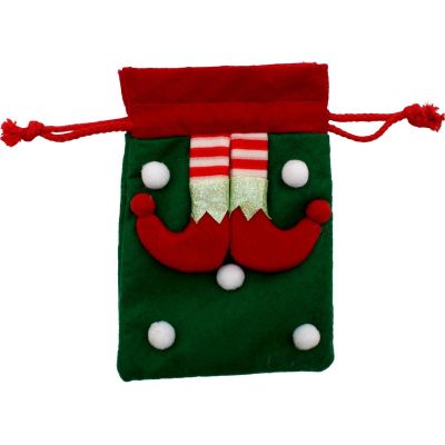 4. CHRISTMAS GIFT BAG 20x15CM ELF LEGS