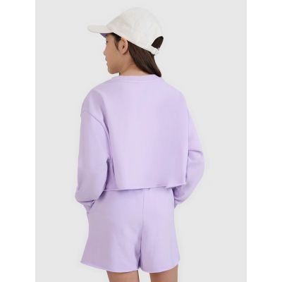 4. Girls' sweatshirt without a hood, 4F 4FJWSS25TSWSF1504-52S