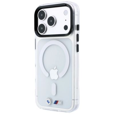 2. BMW M IML Glossy Metal Logo & Trims MagSafe Case for iPhone 17 Pro / 18 Pro - Transparent
