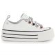 2. Women's leather sneakers on the platform white Goe T2N4072