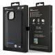 8. BMW Leather Carbon case for iPhone 15 Plus - black
