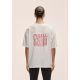 6. Casall Women's Oversized Cotton Blend Tee White