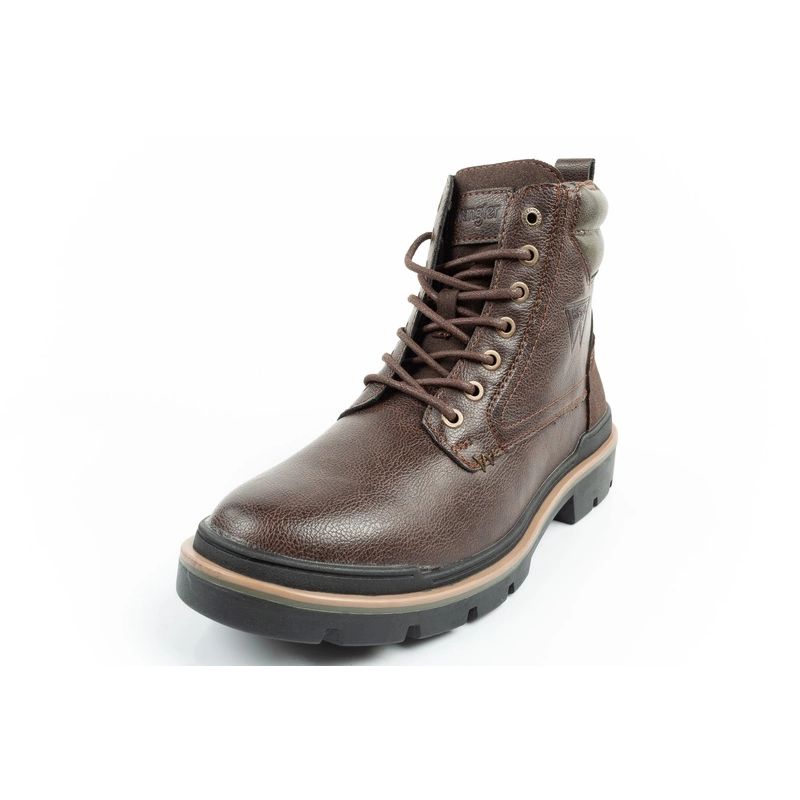 12. Wrangler Nevada men's boots Chelsea boots elegant fashionable dark brown