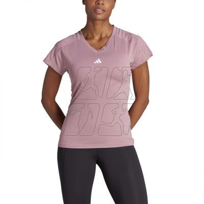 3. adidas Aeroready Train Essentials Minimal Branding V-Neck Tee W HZ5662